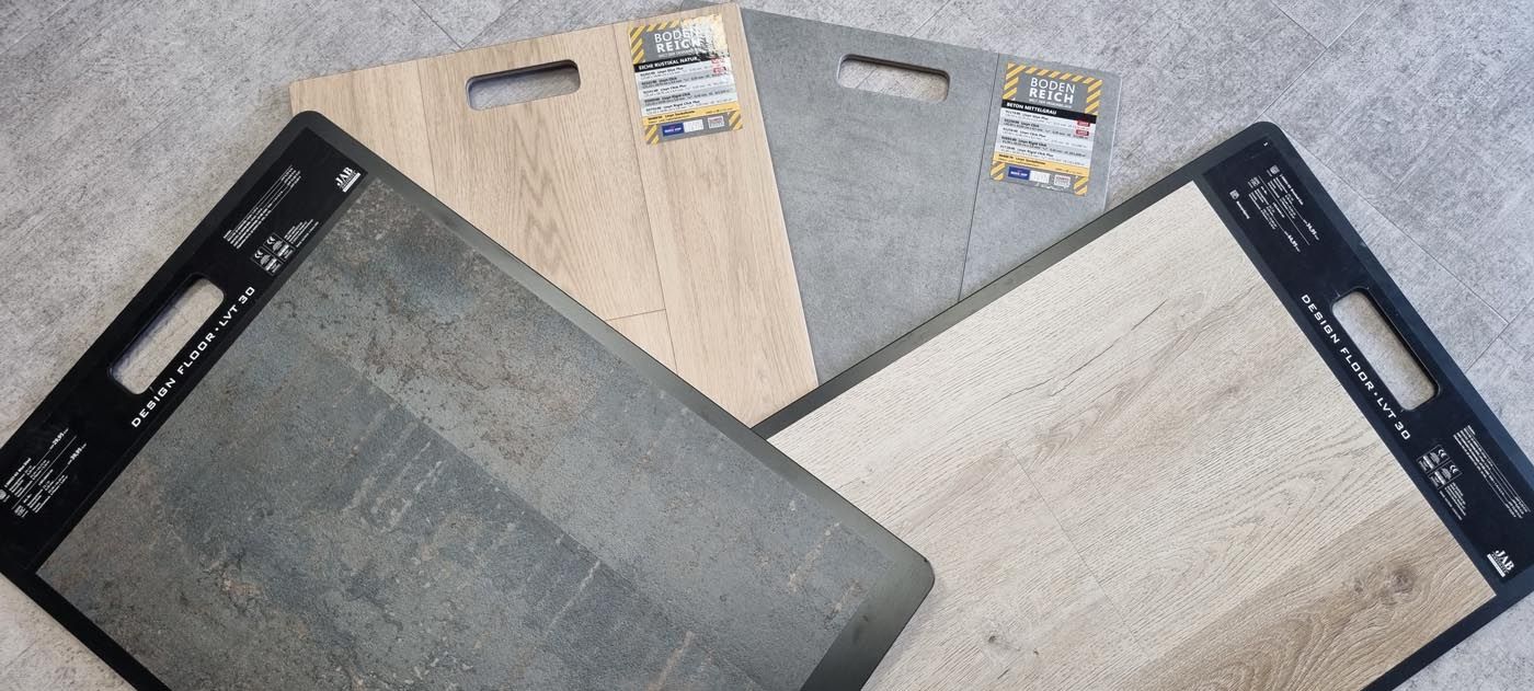 Beispielplatten von Designböden